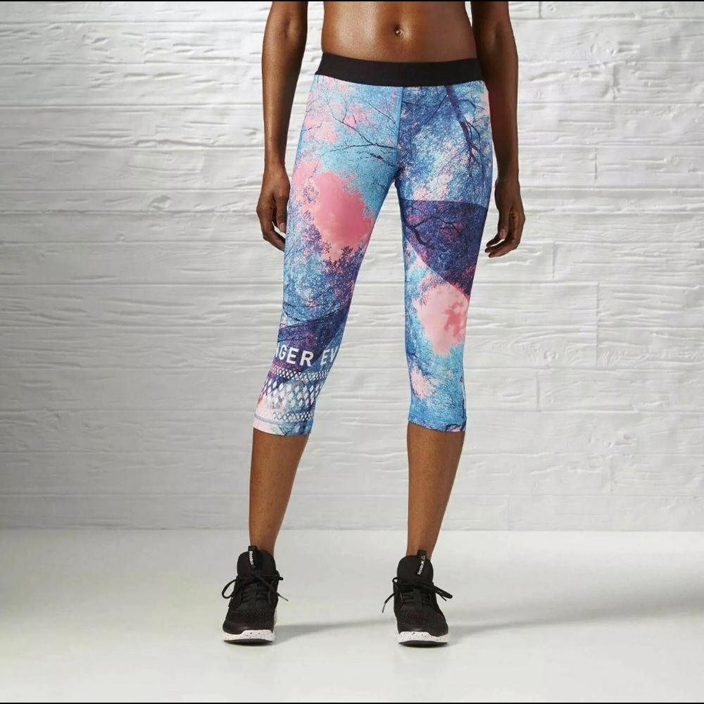 Reebok OS Tree Capri workout pants.